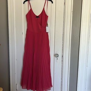 1. STATE High Tide Midi Pleated Wrap Dress